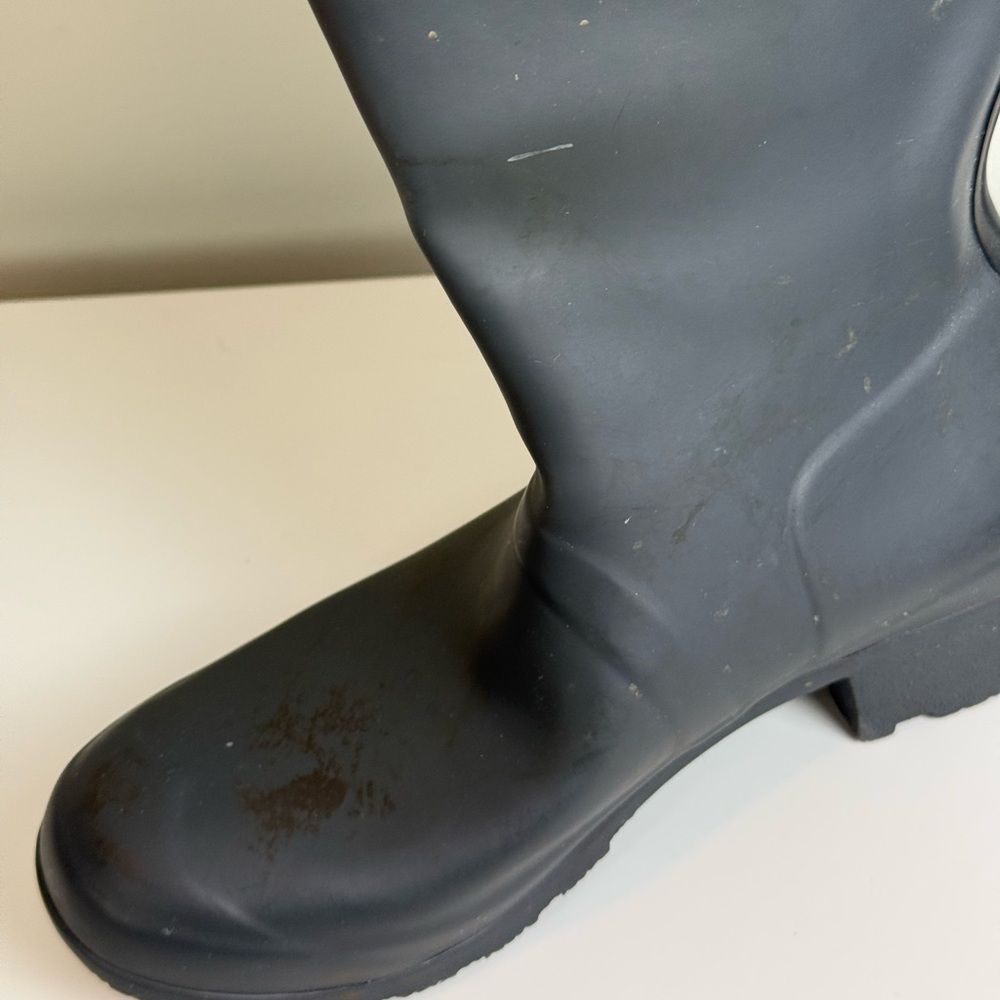 HUNTER Matte Black Boots size 6 - Picture 8 of 16